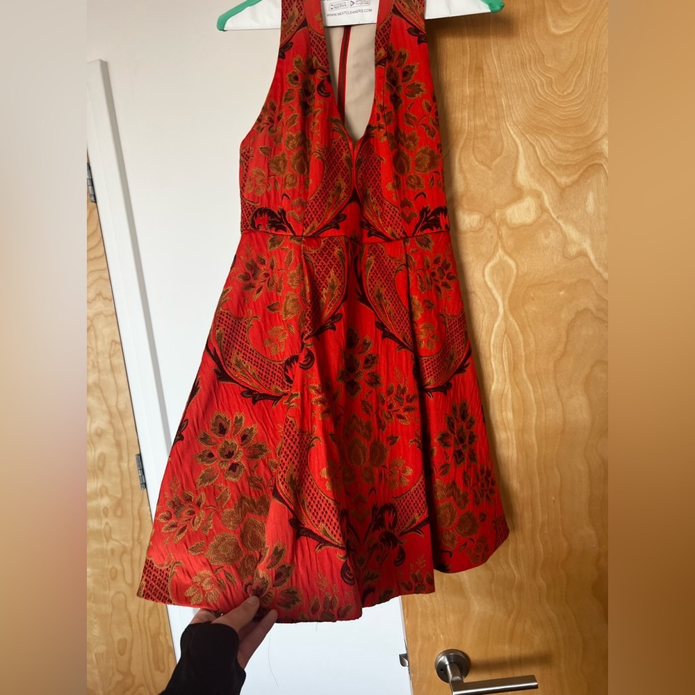 Alice + Olivia Orange Dress